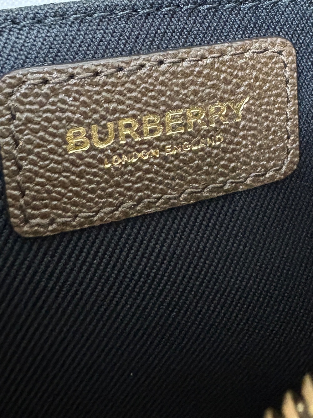 Burberry Brown Check Crossbody Bag new - Picture 9 of 11